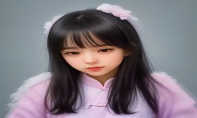 小污女印花短上衣搭配阔腿裤时髦个性穿搭